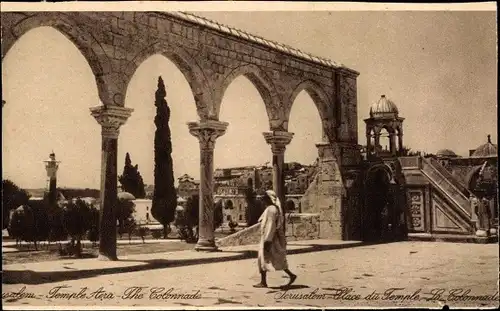 Ak Jerusalem Israel, Temple Aera, The Colonnade