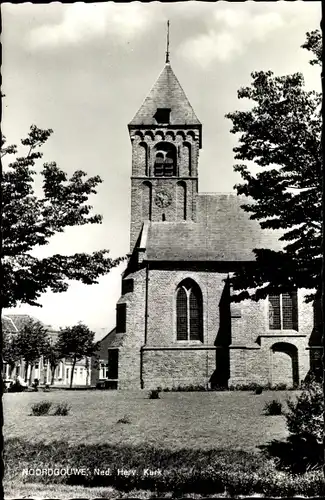 Ak Noordgouwe Schouwen Duiveland Zeeland Niederlande, Ned. Herv. Kerk