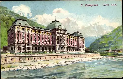 Ak San Pellegrino Terme Lombardia, Grand Hotel