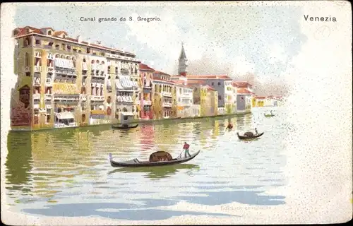 Ak Venezia Venedig Veneto, Canal grande da S. Gregorio