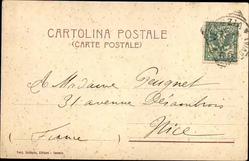 Litho Venezia Venedig Veneto, Ponte di Rialto, Gondeln