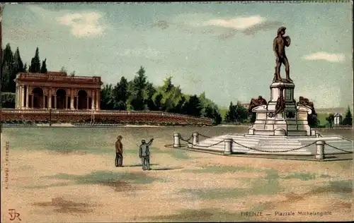 Ak Firenze Florenz Toscana, Piazzale Michelangelo
