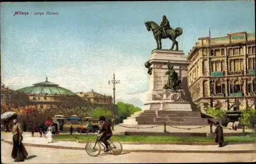 Ak Milano Mailand Lombardia, Largo Cairoli