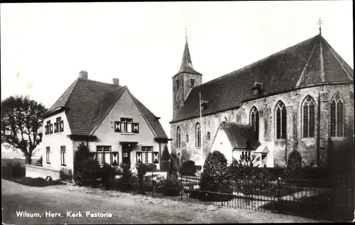 Ak Wilsum Overijssel Niederlande, Herv. Kerk Pastorie