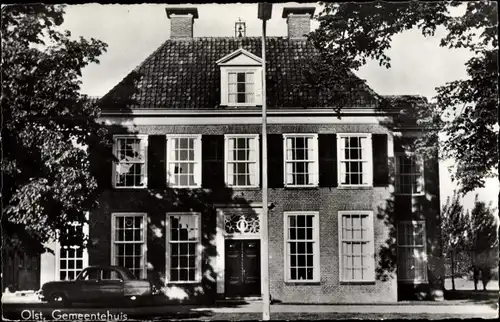 Ak Olst Wijhe Overijssel, Gemeentehuis