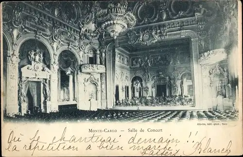 Ak Monte Carlo Monaco, Salle de Concert, Konzertsaal