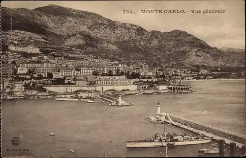 Ak Monte Carlo Monaco, Gesamtansicht