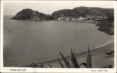 Ak Tossa Costa Brava Katalonien, Teilansicht, Strand