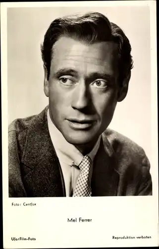 Ak Schauspieler Mel Ferrer, Portrait, Krawatte, Film Fräulein