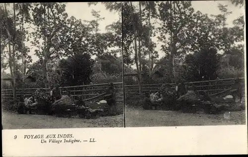 Stereo Ak Indonesien, un village indigene, indigenes, Portrait