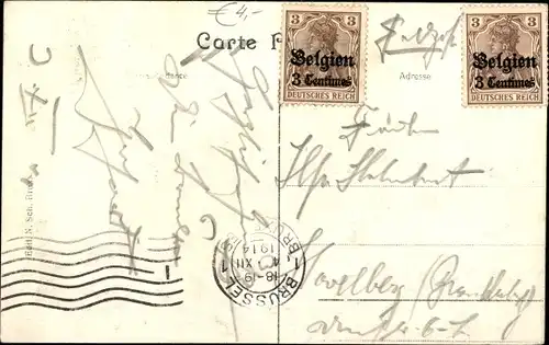 Ak Brüssel, Monument Anspach