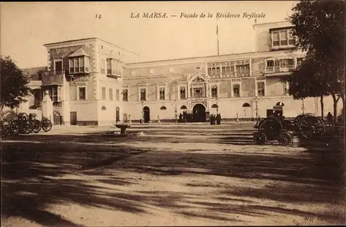 Ak La Marsa Tunesien, Facade de la Residence Beylicale