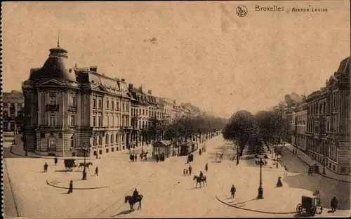 Ak Bruxelles Brüssel, Avenue Louise