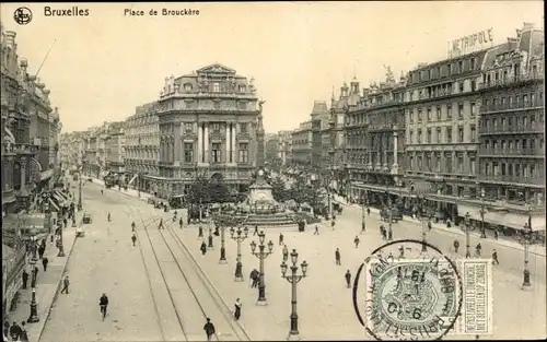 Ak Bruxelles Brüssel, Place de Brouckère