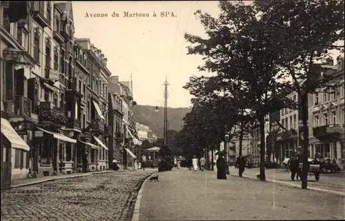 Ak Spa Wallonien Lüttich, Avenue du Marteau