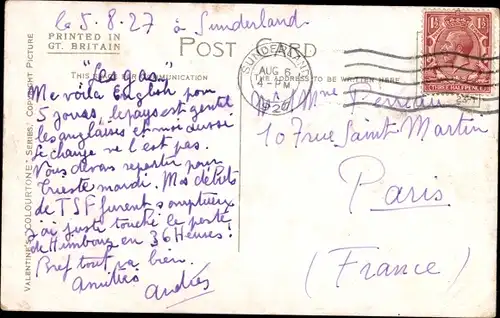 Ak Sunderland Tyne and Wear England, Roker Beach