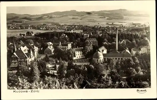 Ak Kudowa Zdrój Bad Kudowa Schlesien, Gesamtansicht