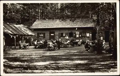 Ak Linderhof Ettal Oberbayern, Hundinghütte bei Schloss Linderhof