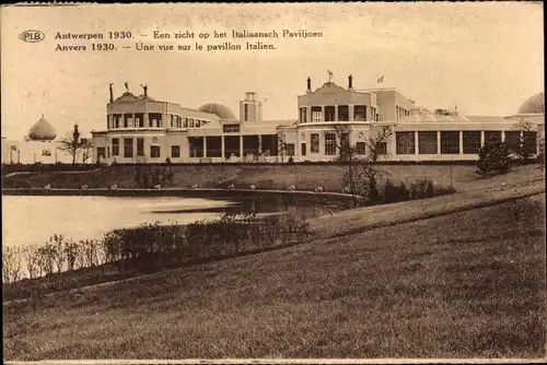 Ak Anvers Antwerpen Flandern, Weltausstellung 1930, Pavillon Italien