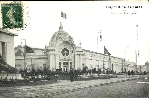 Ak Gand Gent Ostflandern, Exposition Internationale 1913, Section Francaise