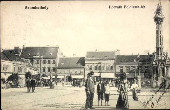 Ak Szombathely Ungarn, Horvath Boldizsar ter Nr. 3711705 oldthing