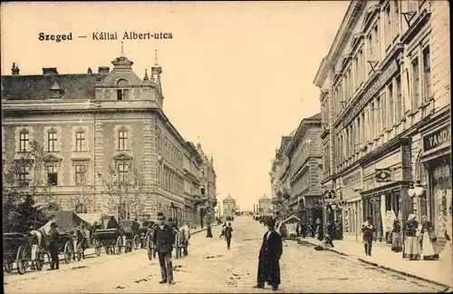 Ak Szeged Segedin Ungarn, Kallai Albert utca