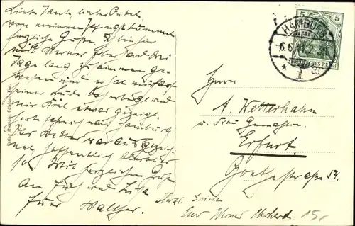 Ak Deutsches Unterseeboot im Sturm, Mannschaft an Deck