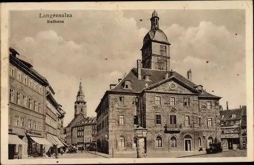 Ak Bad Langensalza in Thüringen, Rathaus