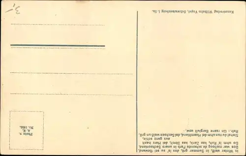 Lied Ak Vogel, Wilhelm, Oberwiesenthal, Wilkumme of 'en Fichtelbarg, Neues Fichtelberghaus, Winter