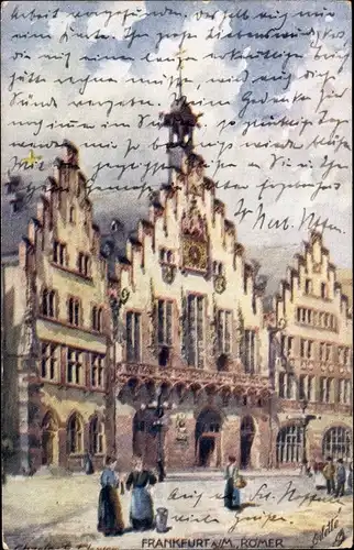 Künstler Ak Flower, Charles, Frankfurt am Main, Römer, Tuck 701