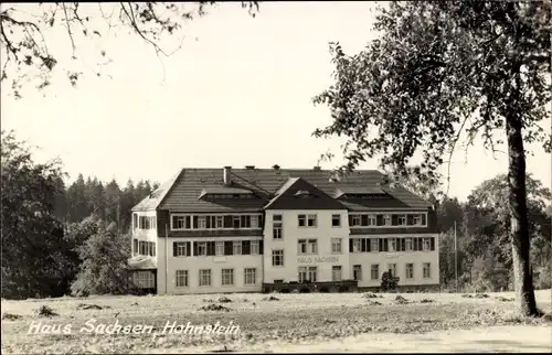 Ak Hohnstein in der Sächsischen Schweiz, Haus Sachsen