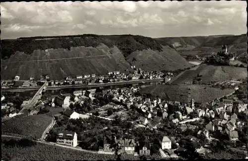 Ak Cochem an der Mosel, Blick von der Umkehr auf den Ort