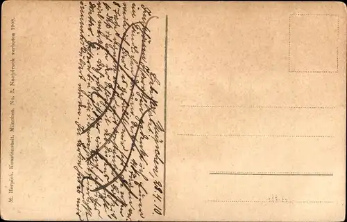 Ak München, Blick geggen Osten von der St. Mathäuskirche