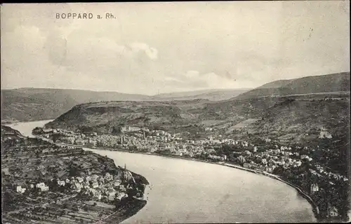 Ak Boppard am Rhein, Gesamtansicht