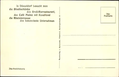 Ak Düsseldorf am Rhein, Hofgarten, Rheinterrasse