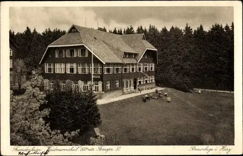 Ak Braunlage im Oberharz, Fremdenheim Weidmannsheil