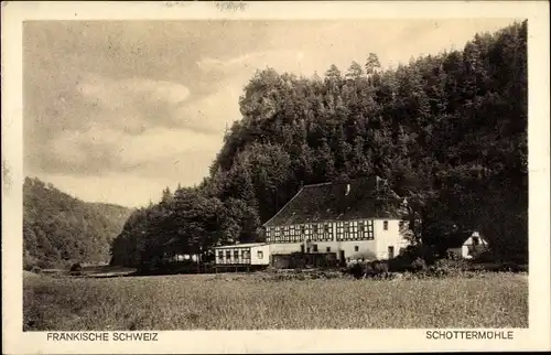 Ak Behringersmühle Gößweinstein in Oberfranken, Schottermühle