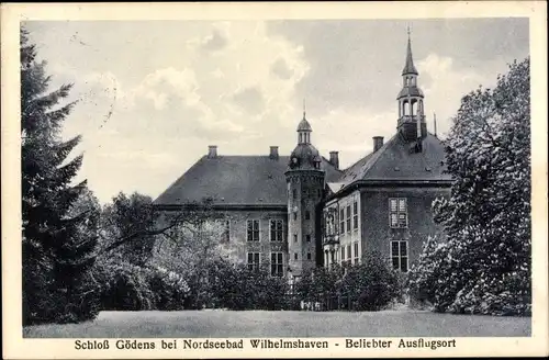 Ak Gödens Sande in Friesland, Schloss Gödens