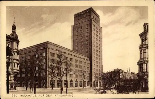 Ak Köln am Rhein, Hochhaus auf dem Hansaring