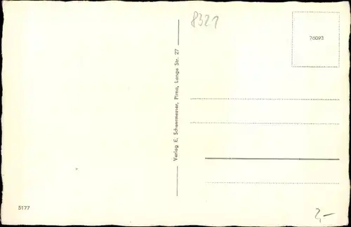 Ak Schöna Sächsische Schweiz, Ortsansicht mit Kaiserkrone