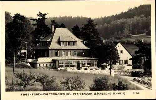 Ak Pfaffendorf Königstein an der Elbe Sächsische Schweiz, FDGB Ferienheim Terrassenhof