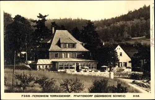 Ak Pfaffendorf Königstein an der Elbe Sächsische Schweiz, FDGB Ferienheim Terrassenhof