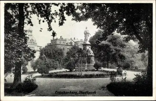 Ak Frankenberg an der Zschopau Sachsen, Stadtpark