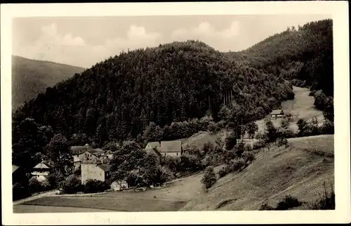 Ak Bockschmiede Döschnitz in Thüringen, Sorbitztal, Panorama