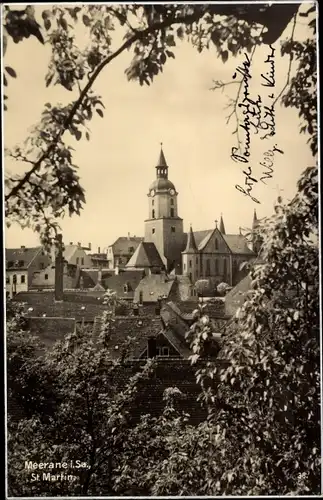 Ak Meerane in Sachsen, St. Martin