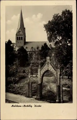 Ak Malchow in Mecklenburg, Kirche