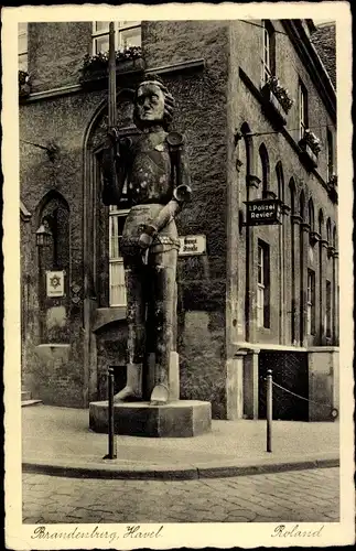 Ak Brandenburg an der Havel, Der Roland