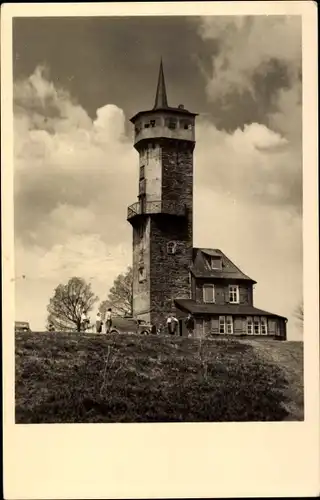 Ak Oberweißbach im Weißbachtal Thüringen, Kirchberg mit Fröbelturm