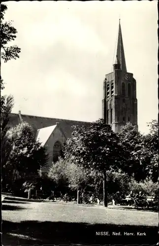 Ak Nisse Zuid Beveland Zeeland Niederlande, Ned. Herv. Kerk