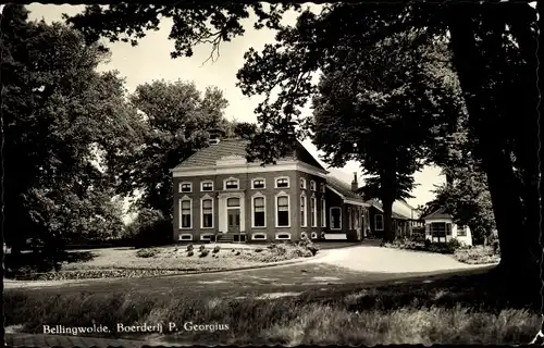 Ak Bellingwolde Groningen, Boerderij P. Georgius